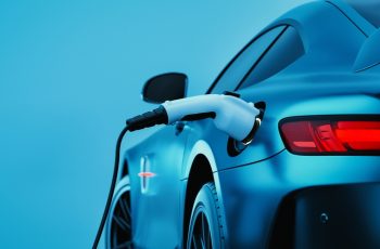 Ev,Electric,Car,Silhouette,With,Low,Battery,Charging,At,Electric